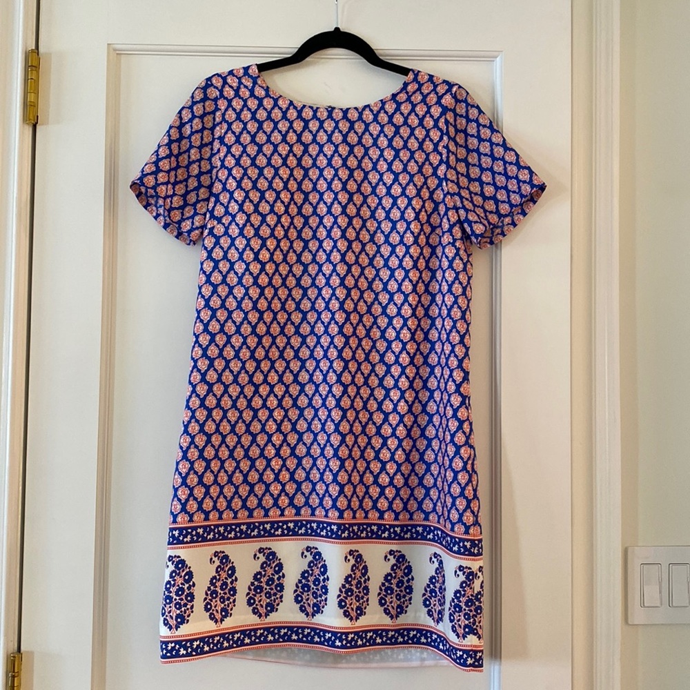 J.Crew Factory Printed Short-Sleeve Gallery Dress